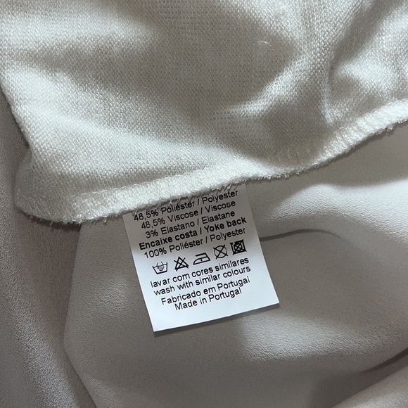 MEADOWS & BYRNE Sheer Cream Blouse - Picture 8 of 8